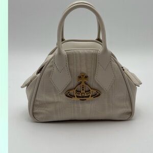 Vivienne Westwood Mini Bag in Beige with Gold Emblem